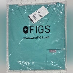 Figs Women's Teal Top NWT
